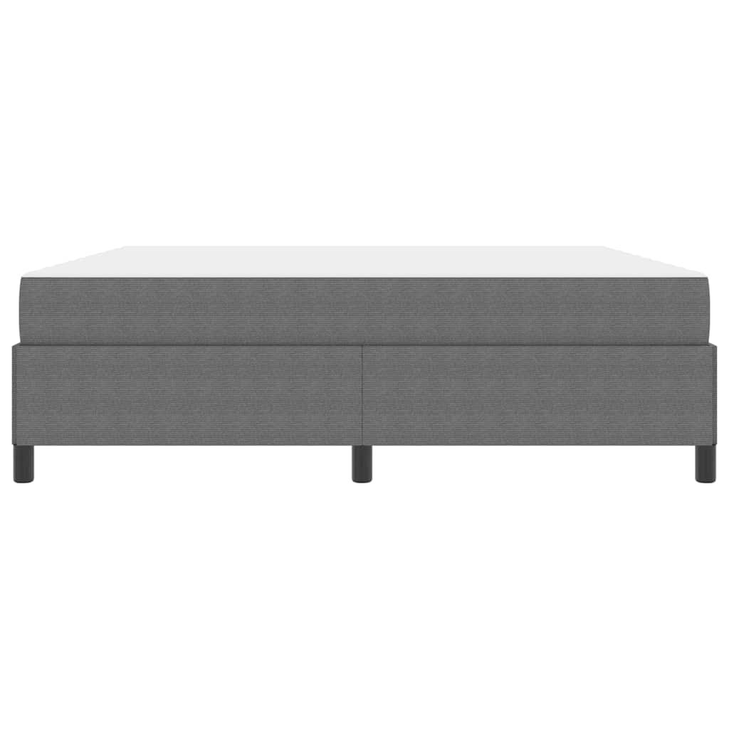 Cadre de lit avec matelas Gris clair 180 x 200 cm tissu