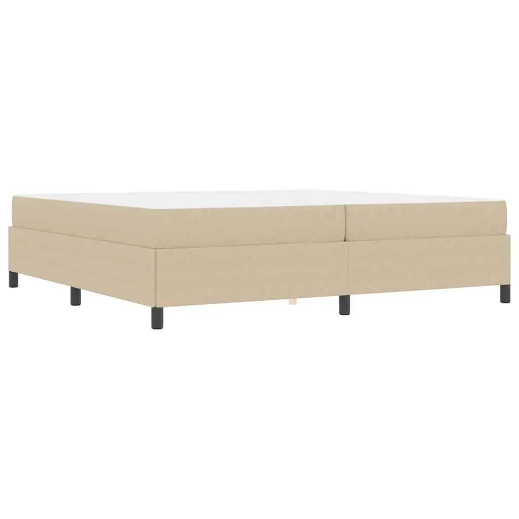 Cadre de lit avec matelas Gris Vert Clair 200 x 200 cm tissu - XIOS