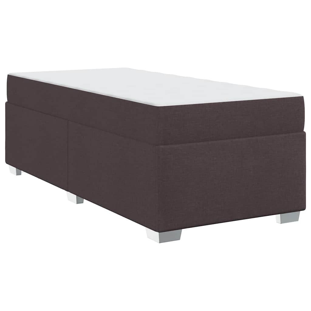 Cadre de lit Marron foncé 80 x 200 cm tissu