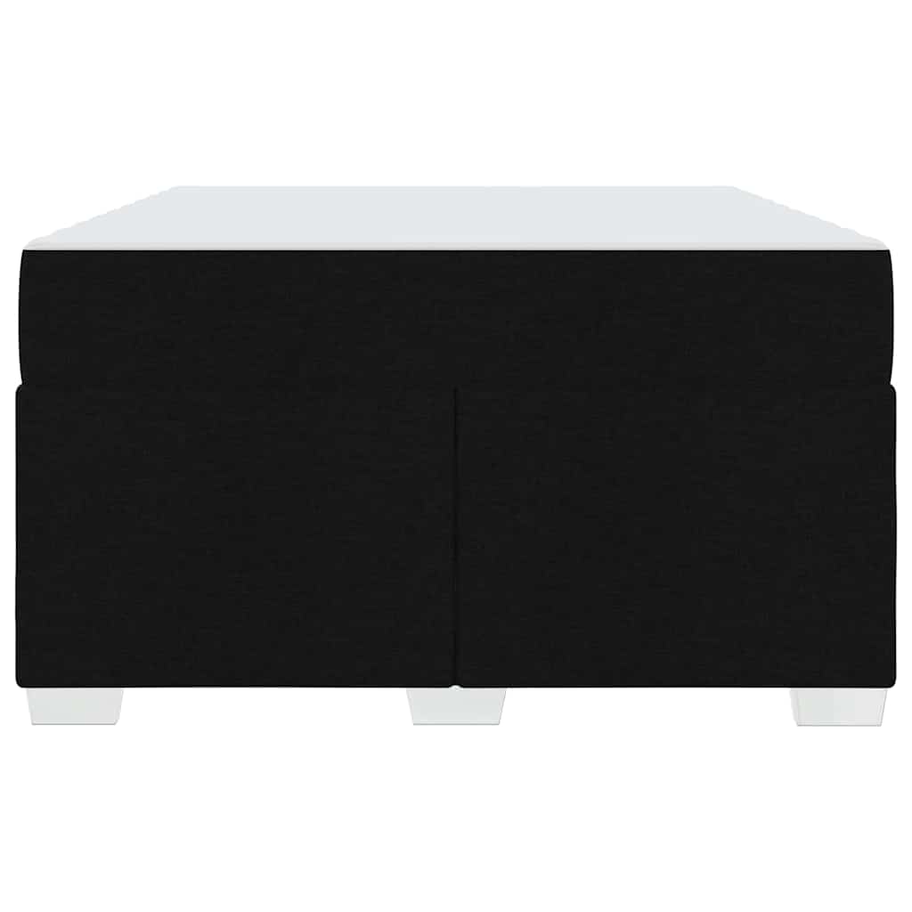 Cadre de lit avec matelas Noir 120 x 190 cm tissu - XIOS
