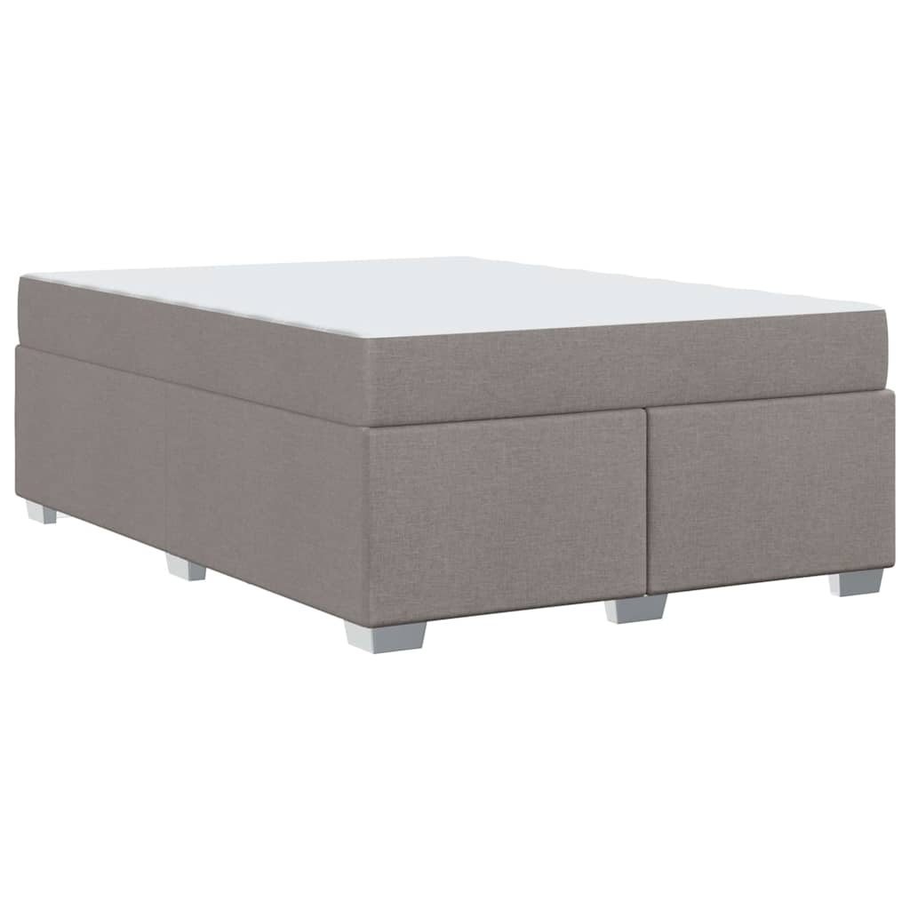 Cadre de lit avec matelas Taupe 160 x 200 cm tissu - XIOS