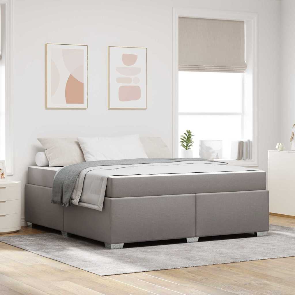 Cadre de lit Taupe 180 x 200 cm tissu - XIOS
