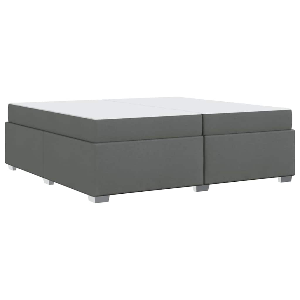 Cadre de lit Gris foncé 200 x 200 cm tissu - XIOS