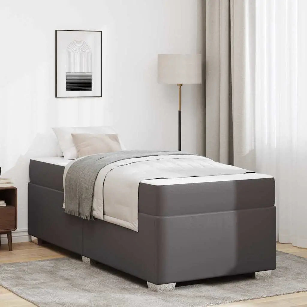 Cadre de lit Gris 90 x 200 cm PVC - XIOS