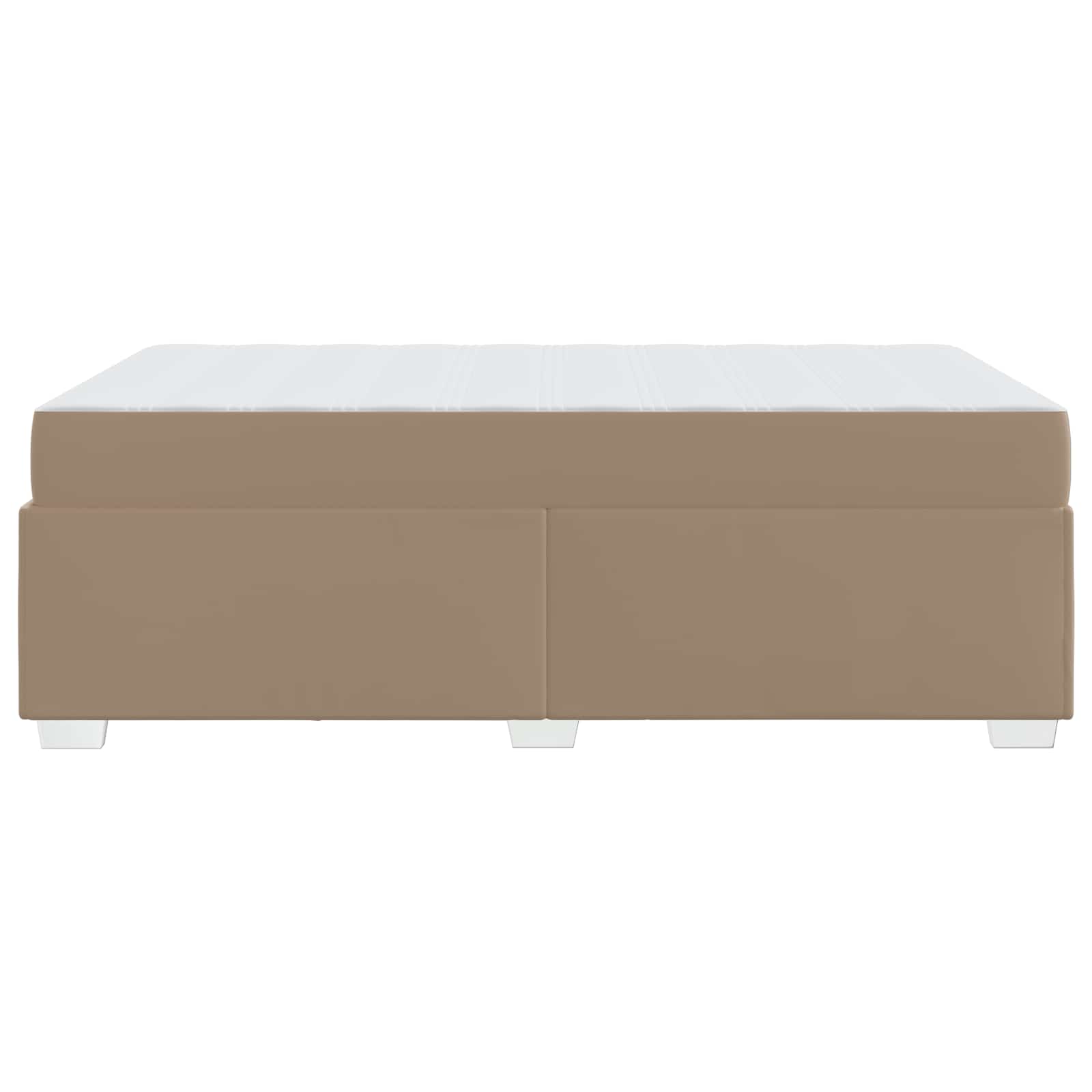 Cadre de lit avec matelas Cappuccino 90 x 200 cm tissu - XIOS
