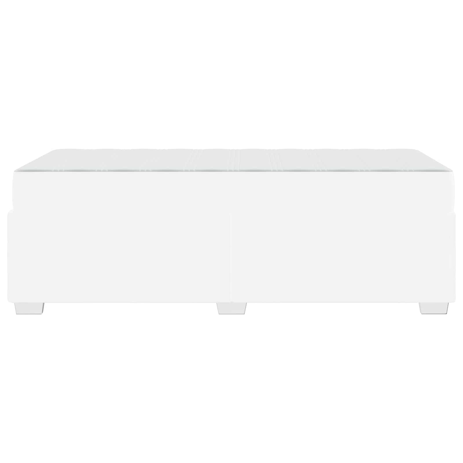 Cadre de lit avec matelas Blanc 100 x 200 cm tissu - XIOS