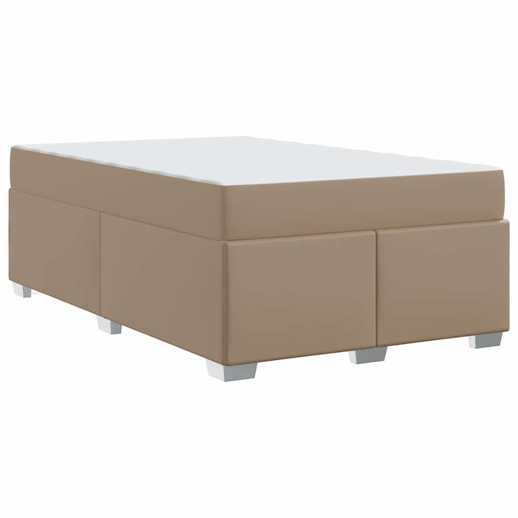 Cadre de lit avec matelas Cappuccino 120 x 190 cm tissu - XIOS