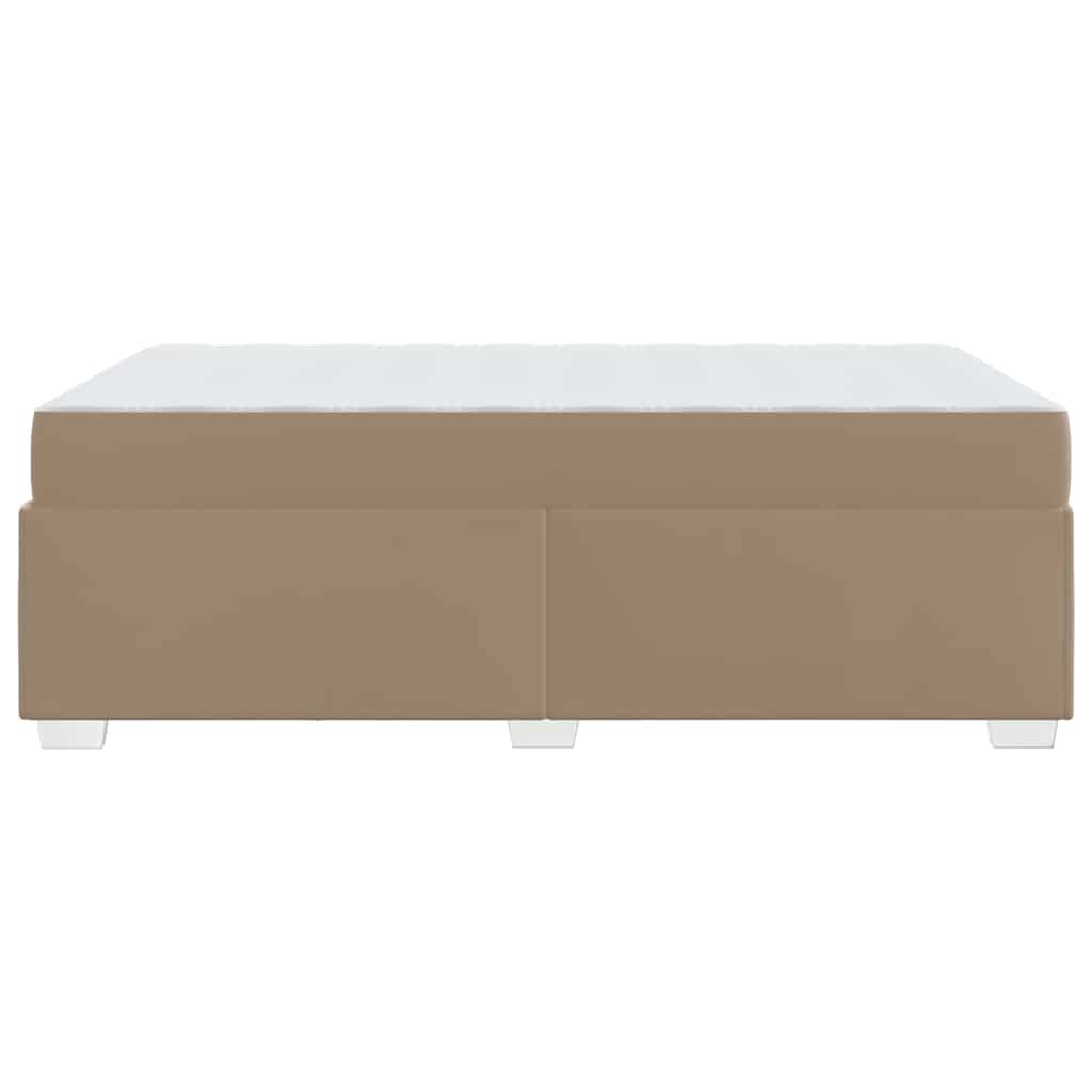 Cadre de lit avec matelas Cappuccino 120 x 190 cm tissu - XIOS