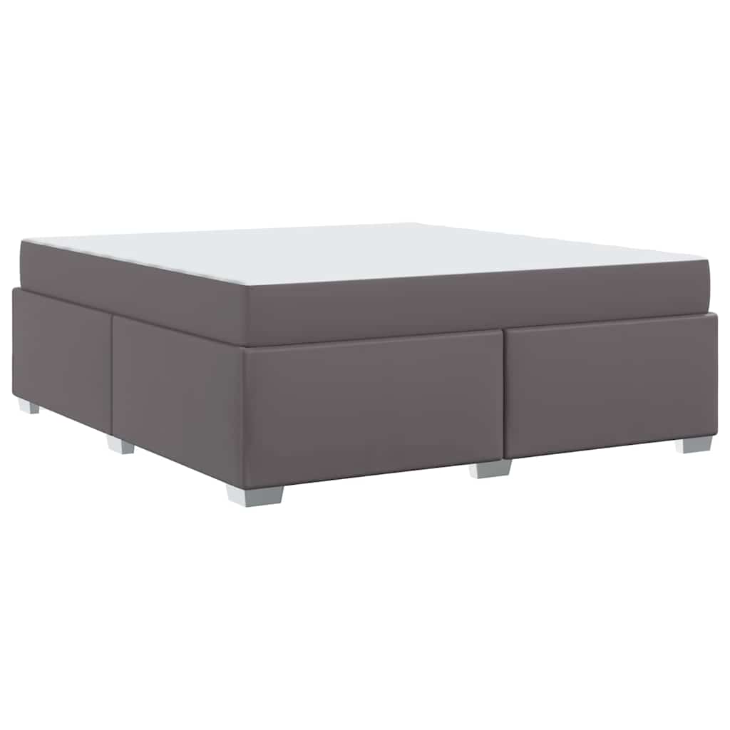 Cadre de lit Gris 180 x 200 cm Faux cuir - XIOS