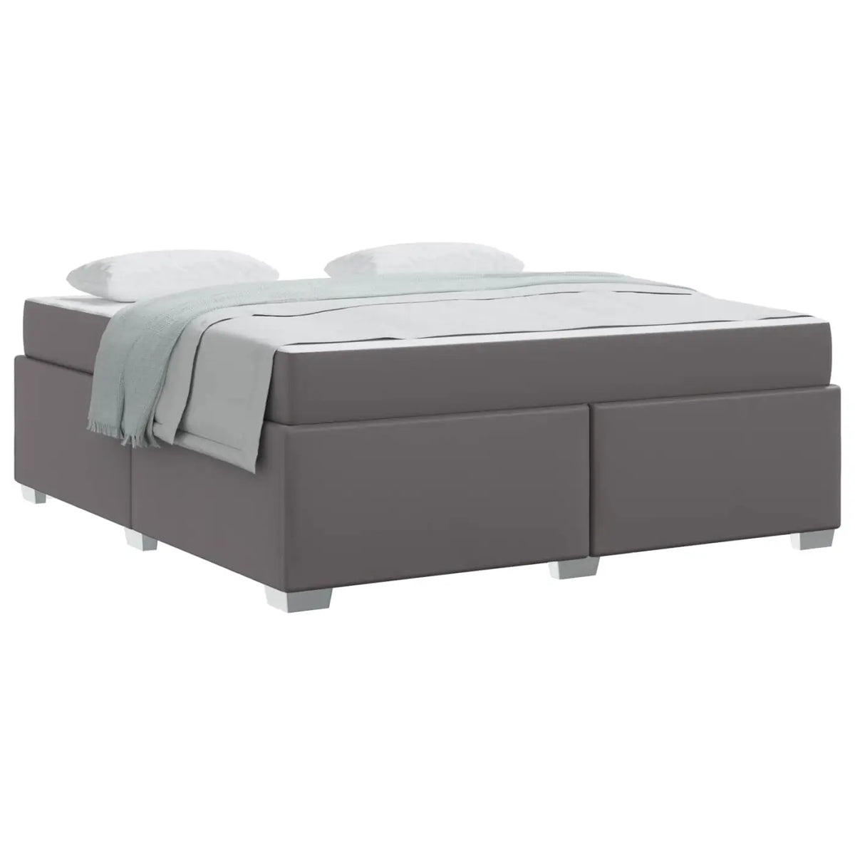 Cadre de lit Gris 180 x 200 cm PVC - XIOS