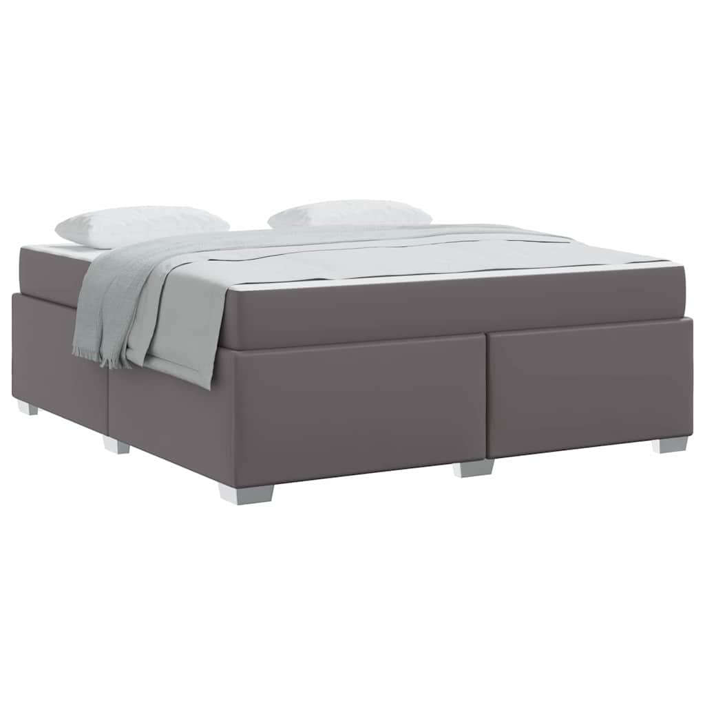 Cadre de lit Gris 180 x 200 cm Faux cuir - XIOS