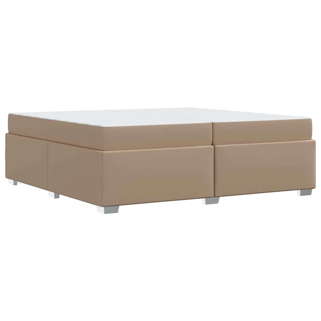 Cadre de lit Cappuccino 200 x 200 cm tissu - XIOS