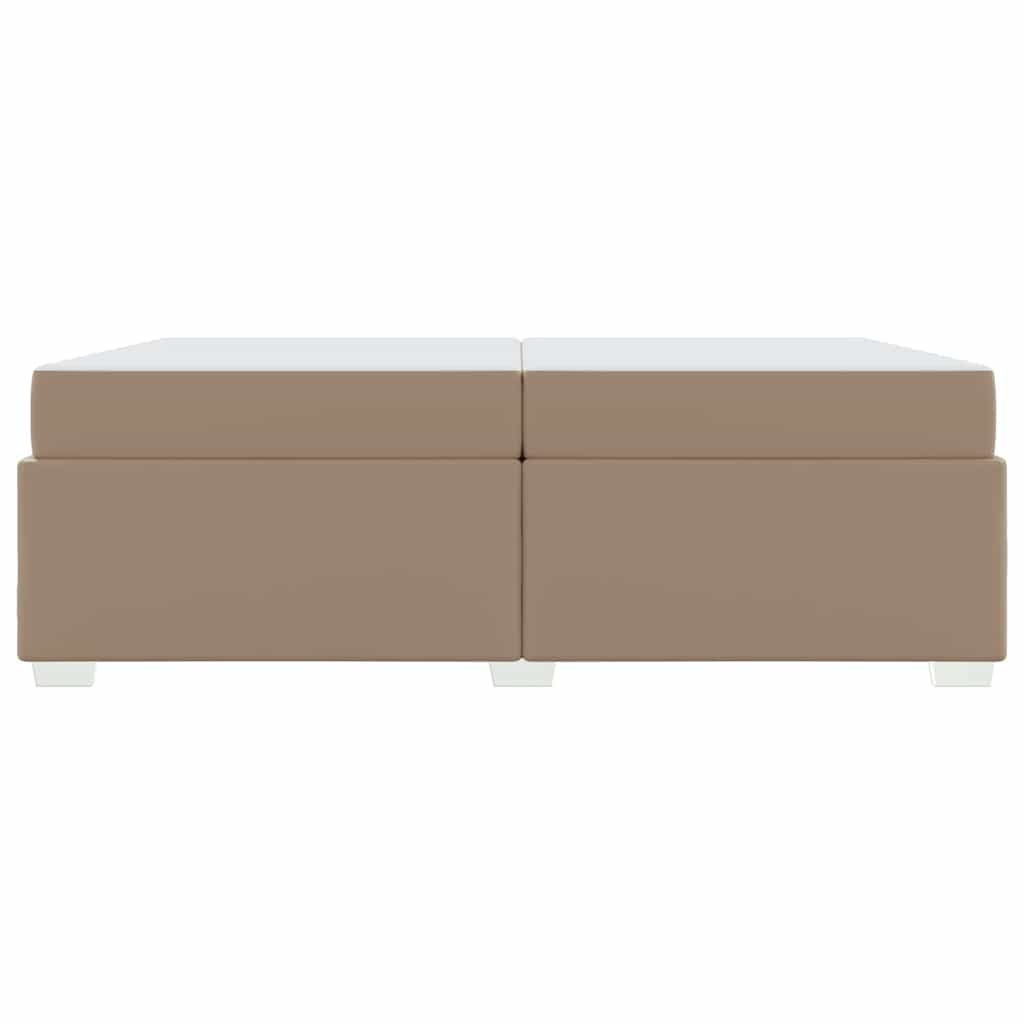 Cadre de lit Cappuccino 200 x 200 cm tissu - XIOS