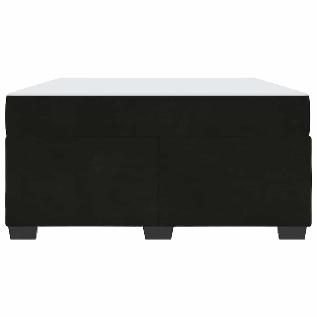 Cadre de lit avec matelas Noir 160 x 200 cm tissu - XIOS