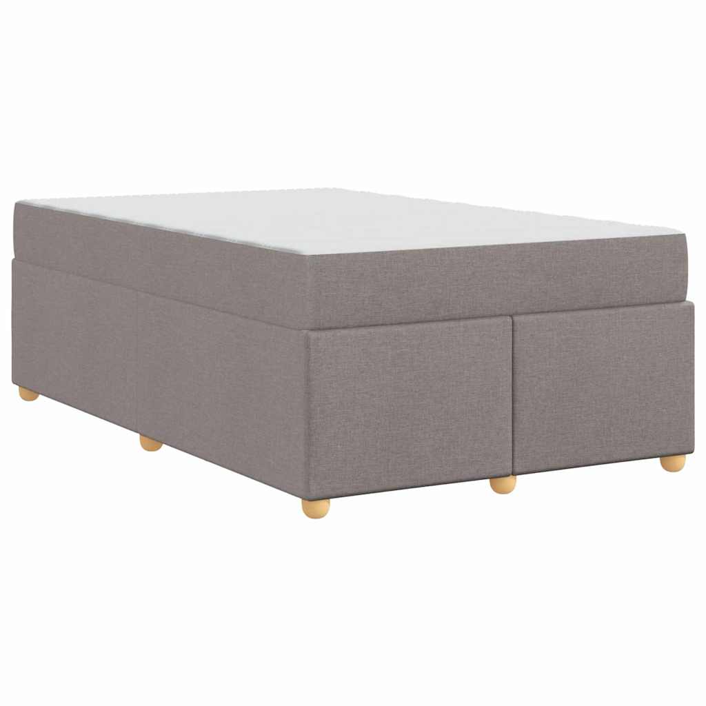 Cadre de lit avec matelas Taupe 120 x 200 cm tissu - XIOS