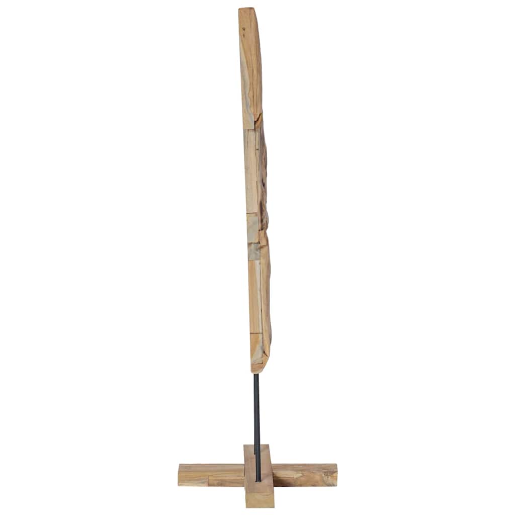 Sapin de Noël avec support Marron 120 cm Bois de teck solide - XIOS