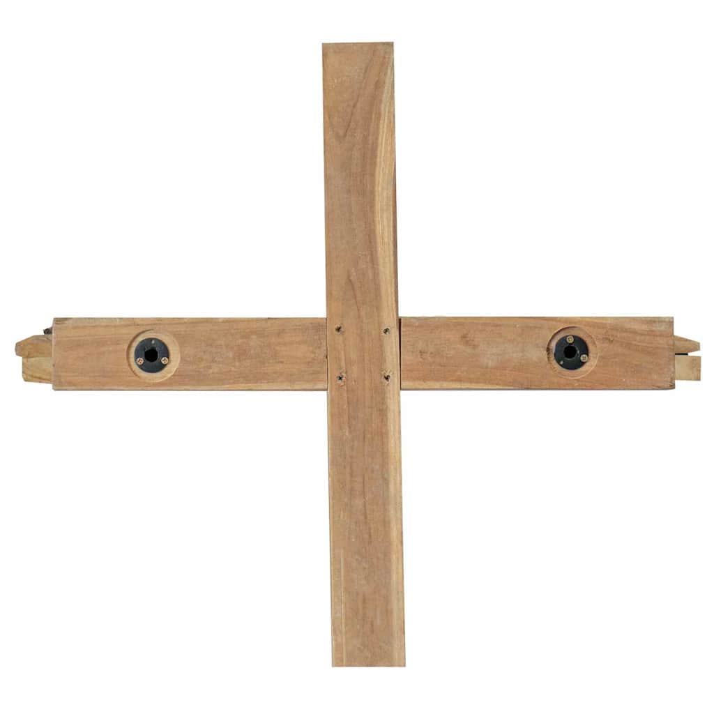 Sapin de Noël avec support Marron 180 cm Bois de teck solide - XIOS