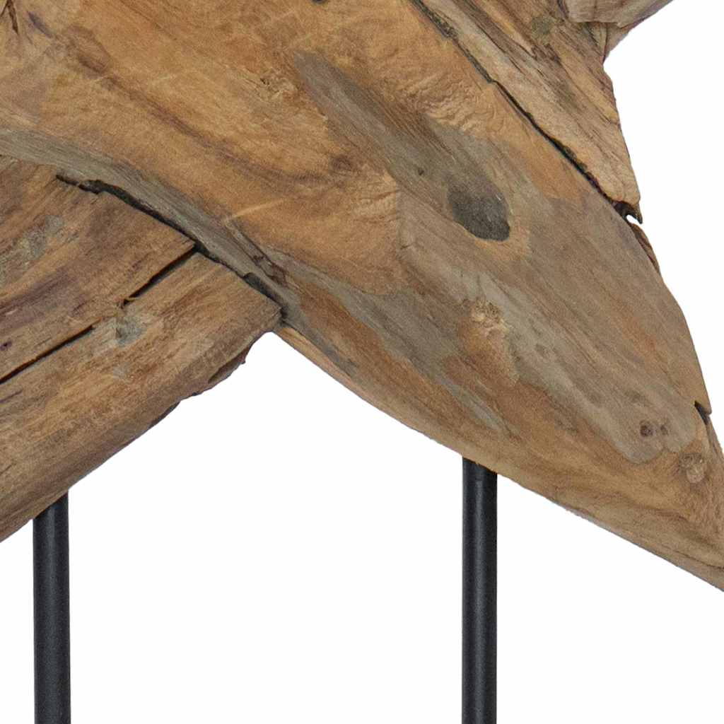 Étoile de Noël Marron 45 x 5 x 60 cm Bois de teck massif - XIOS