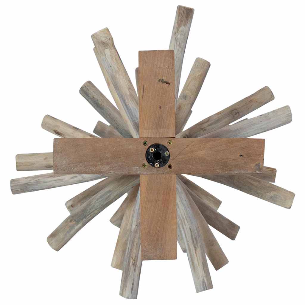 Sapin de Noël avec support Marron 90 cm Bois de teck solide - XIOS