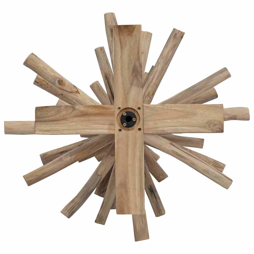 Sapin de Noël avec support Marron 120 cm Bois de teck solide - XIOS