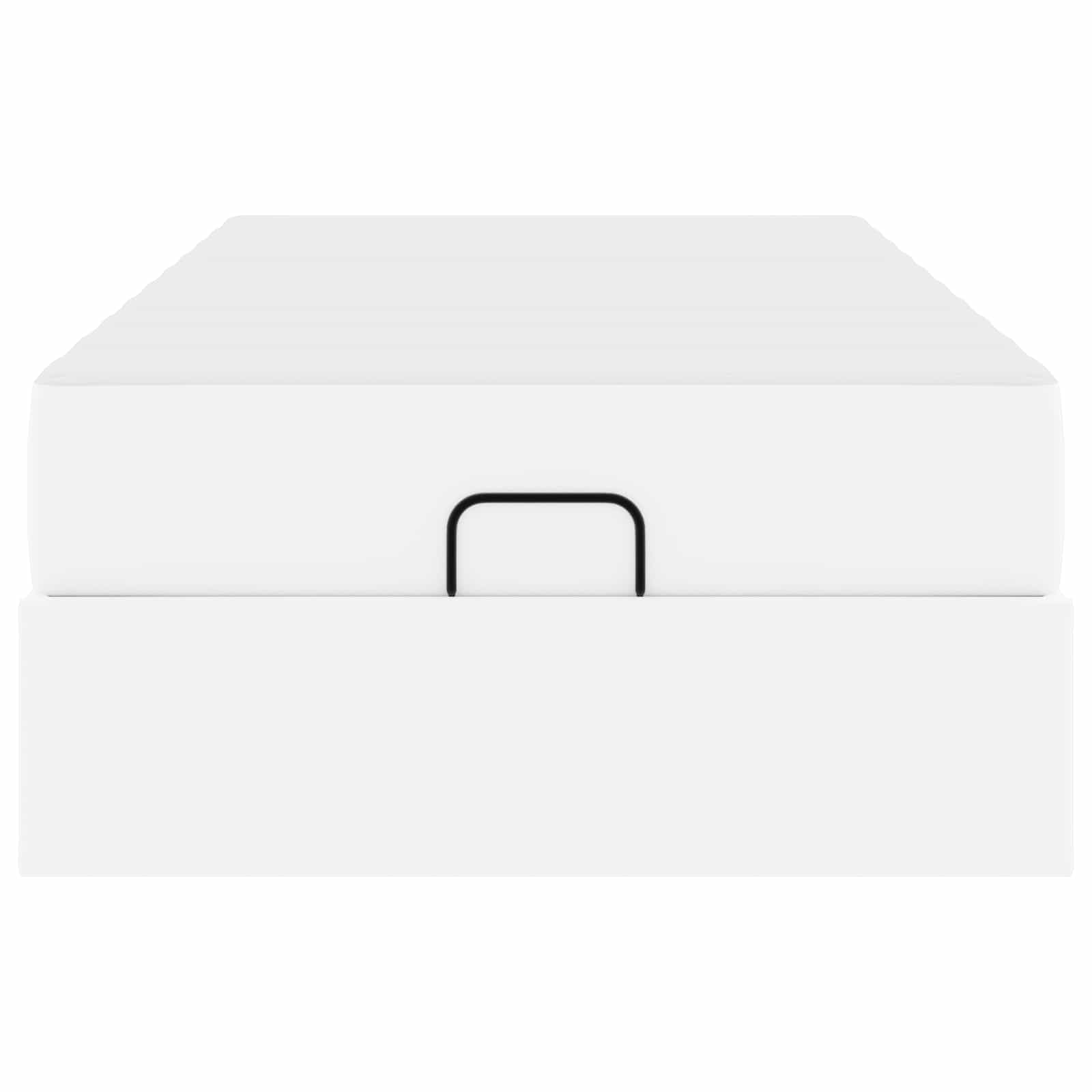 Cadre de lit avec matelas Autre 2 pcs Blanc PVC - XIOS
