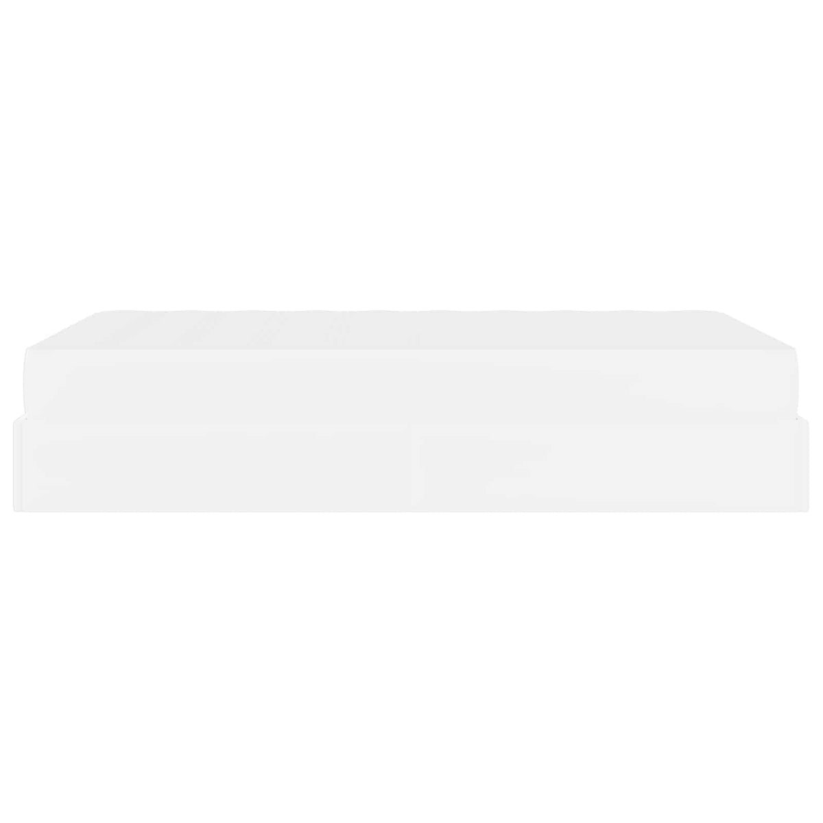 Cadre de lit avec matelas Autre 2 pièces Blanc PVC
