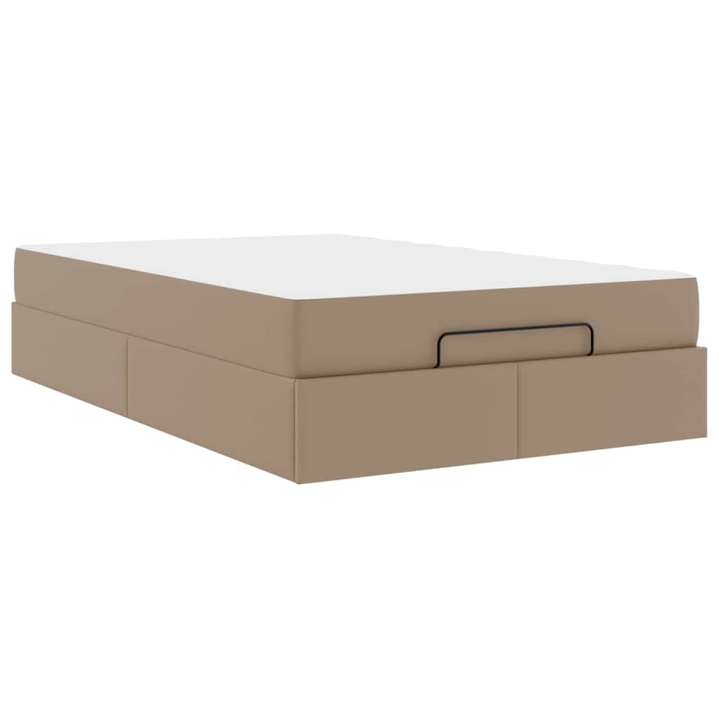 Cadre de lit avec matelas Cappuccino 120 x 200 cm Faux cuir - XIOS