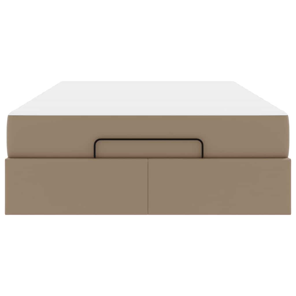 Cadre de lit avec matelas Cappuccino 120 x 200 cm Faux cuir - XIOS