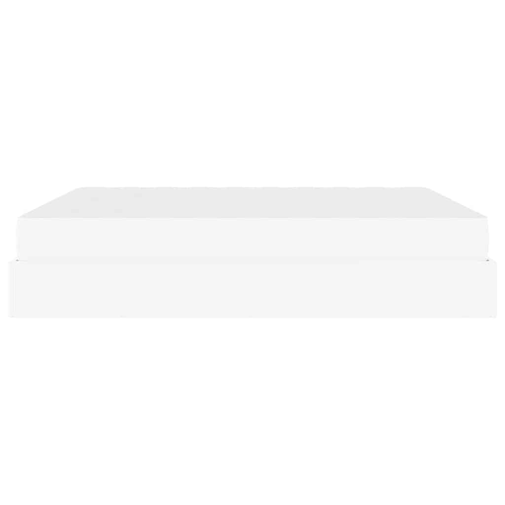 Cadre de lit avec matelas Blanc pur 180 x 200 cm Faux cuir - XIOS