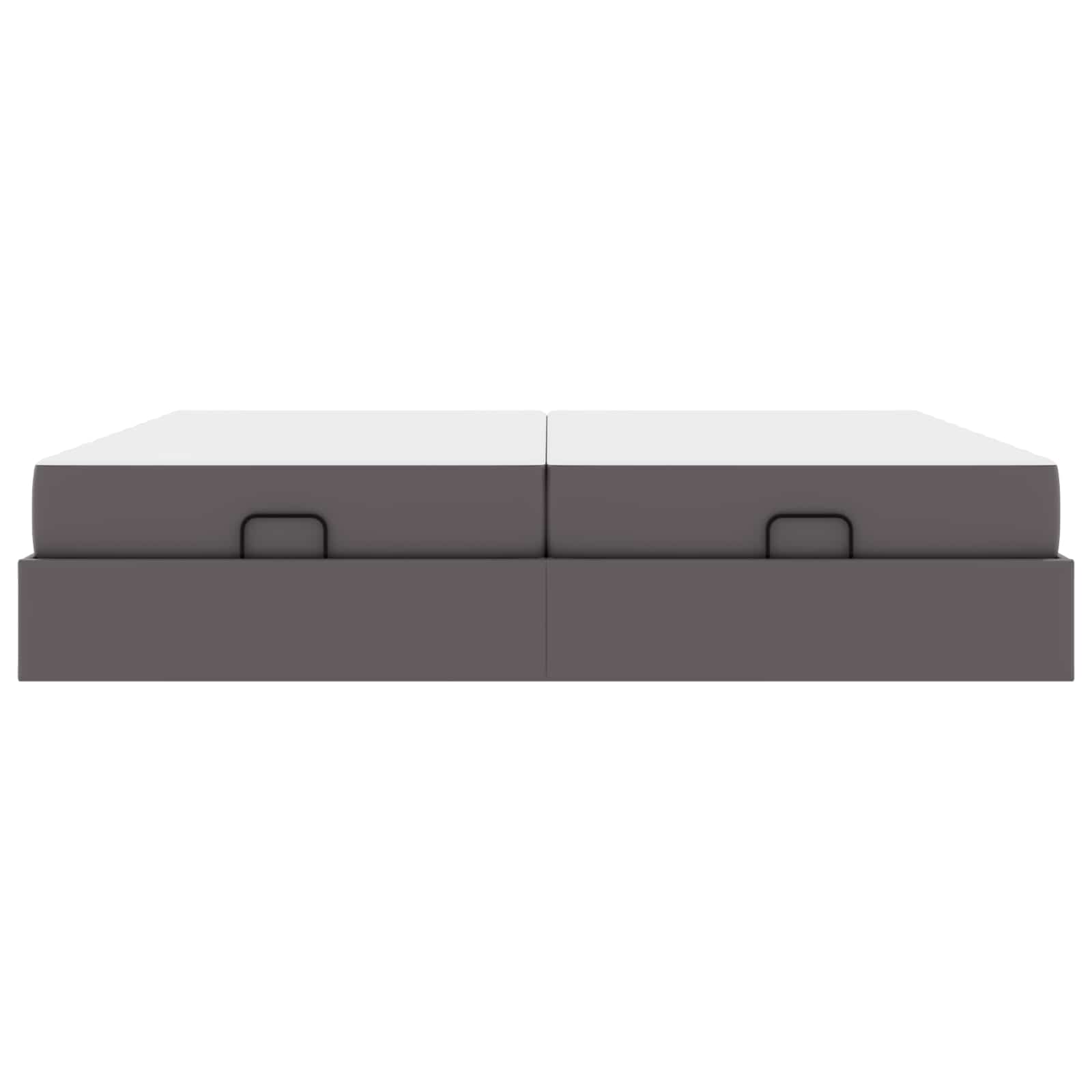 Cadre de lit avec matelas avec matelas 2 pcs Gris PVC - XIOS