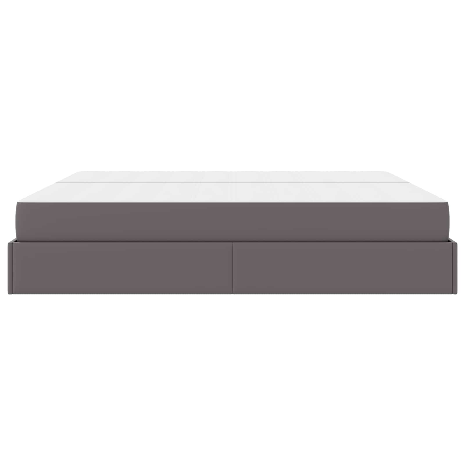 Cadre de lit avec matelas avec matelas 2 pcs Gris PVC - XIOS