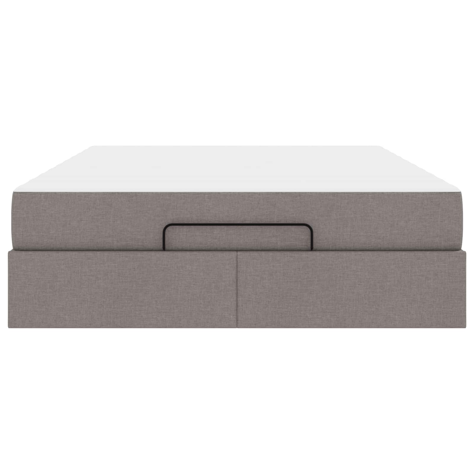 Cadre de lit avec matelas 2 pc Taupe tissu - XIOS