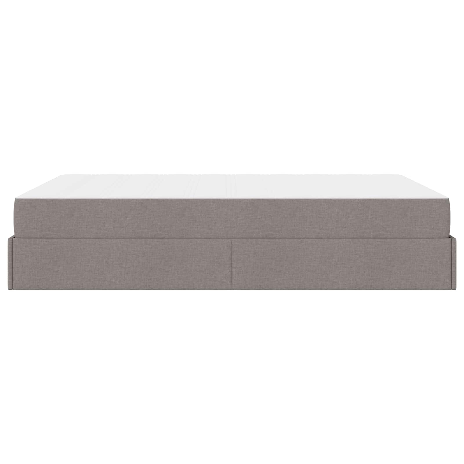 Cadre de lit avec matelas 2 pc Taupe tissu - XIOS