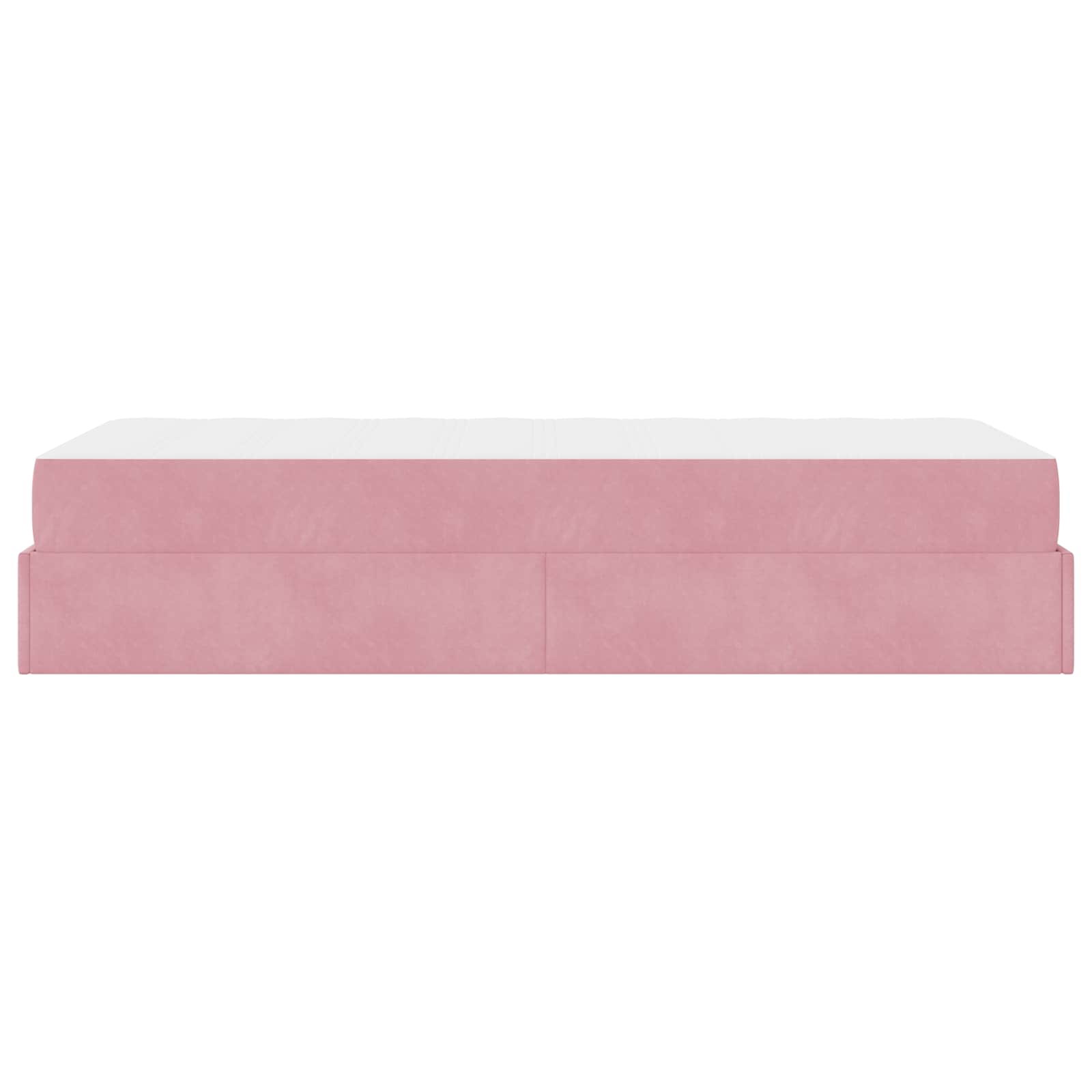 Cadre de lit avec matelas 2 pièces Rose Velours