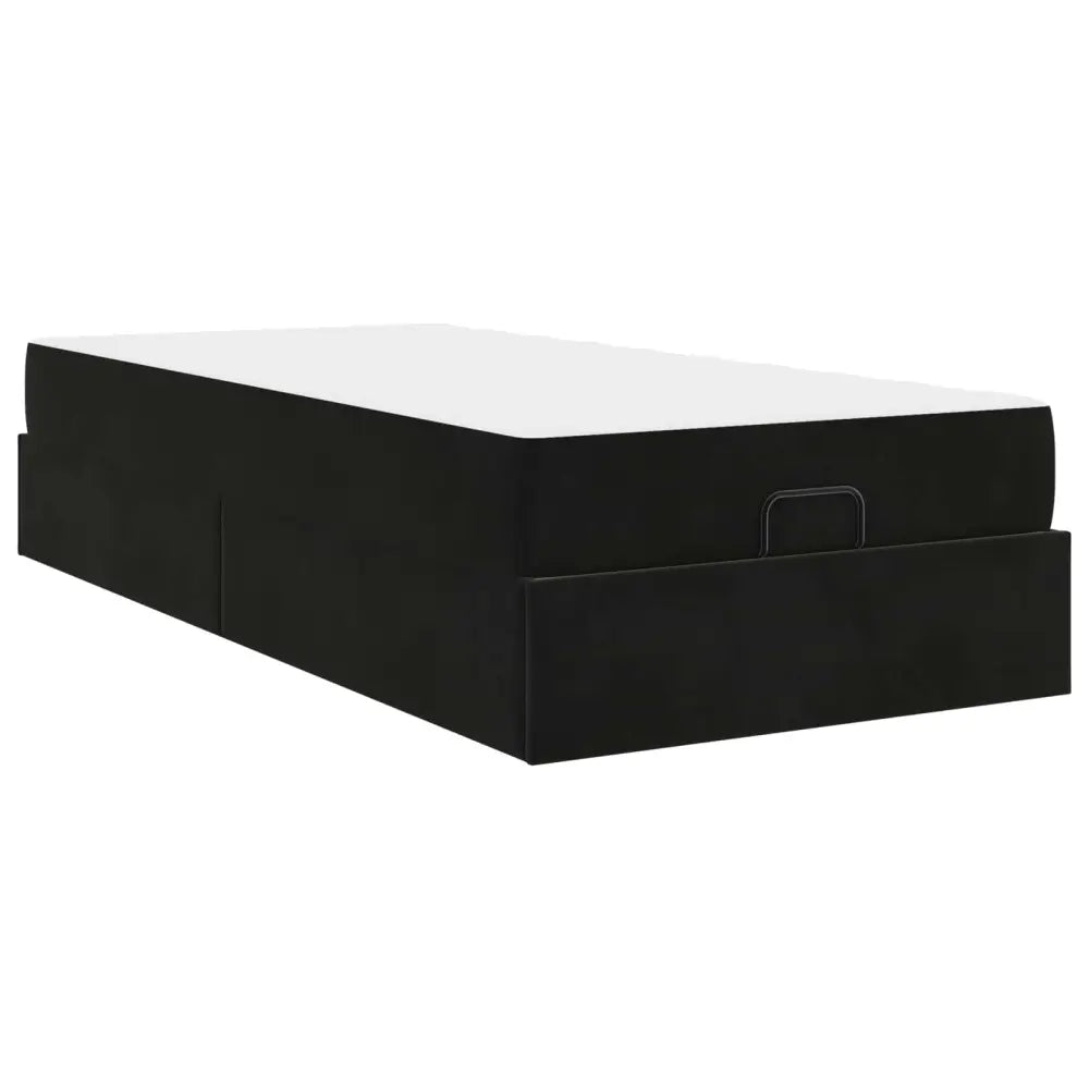 Cadre de lit avec matelas 2 pièces Noir Velours - XIOS Store SNC