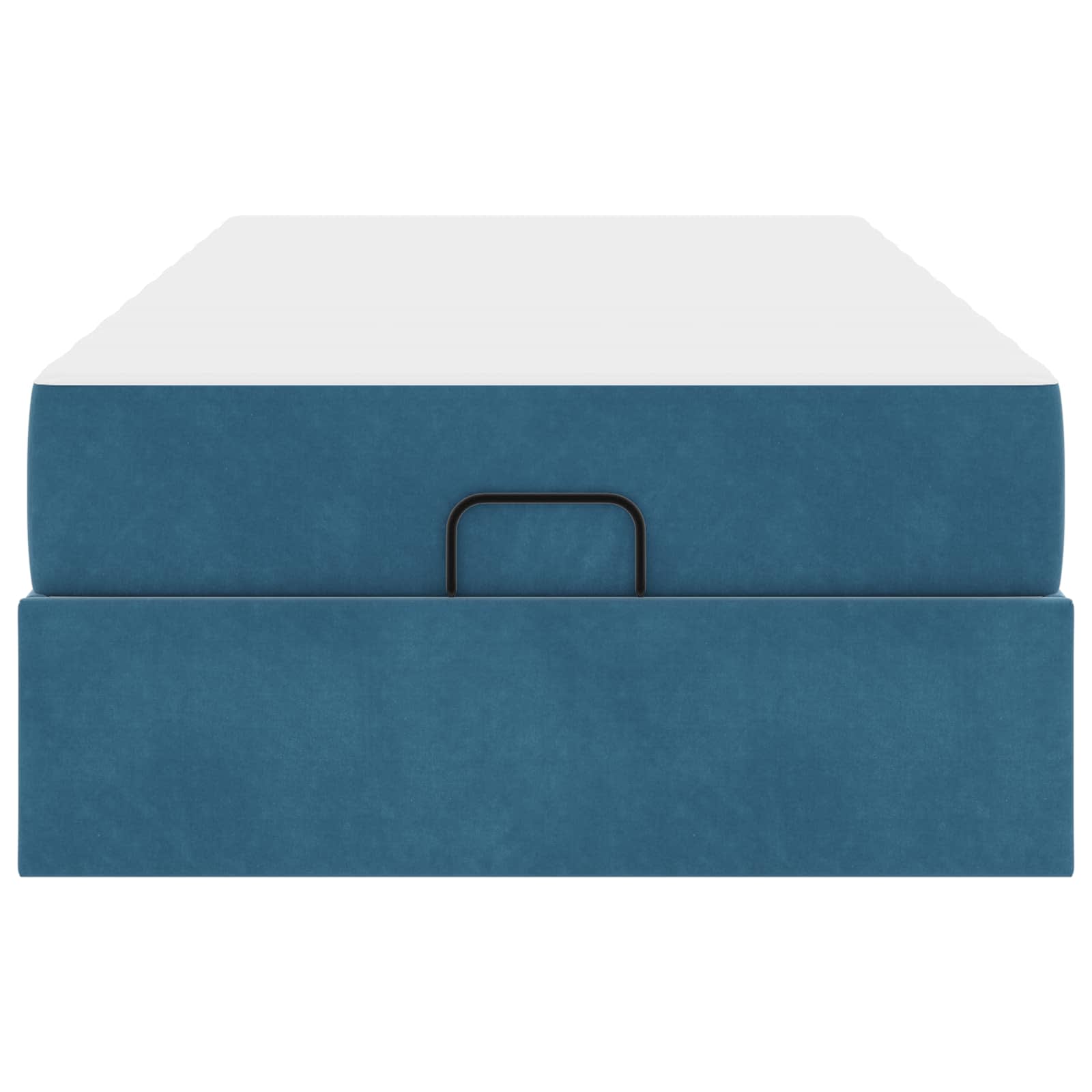 Cadre de lit avec matelas 2 pcs Bleu Velours - XIOS