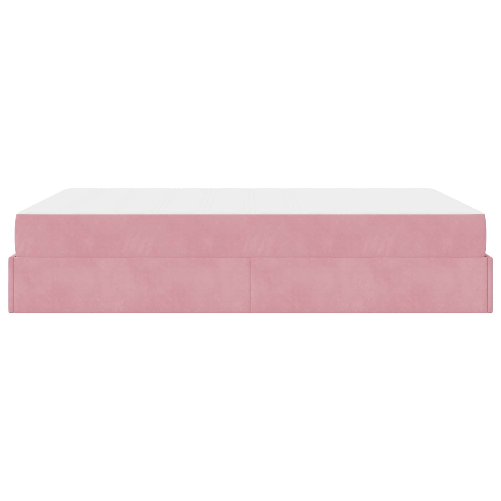 Cadre de lit avec matelas avec matelas 2 pcs Rose Velours - XIOS