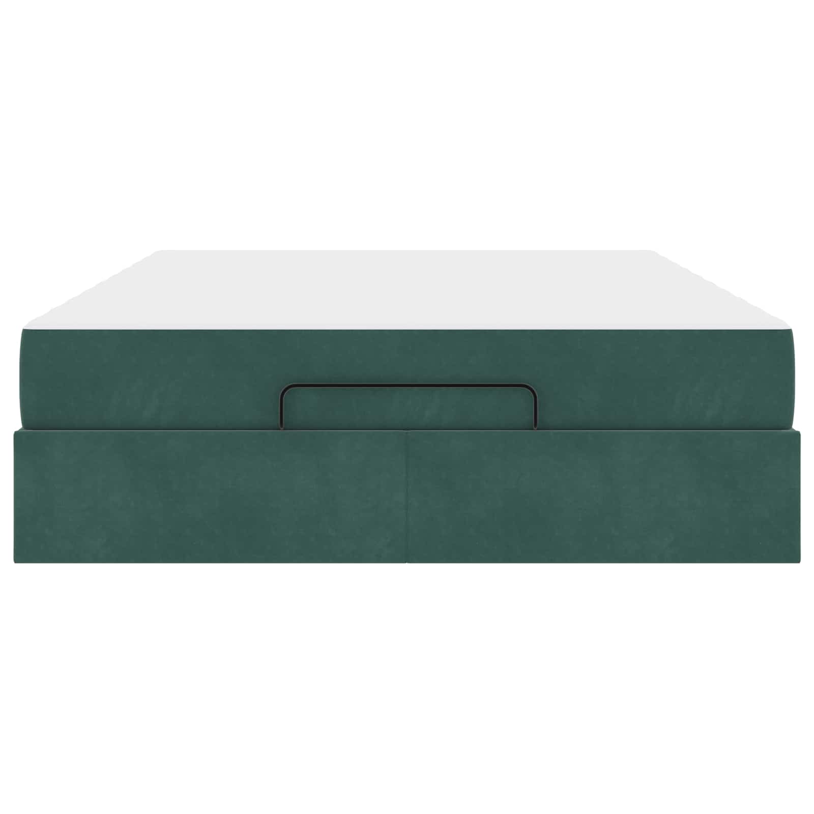 Cadre de lit avec matelas avec matelas 2 pcs Vert Velours