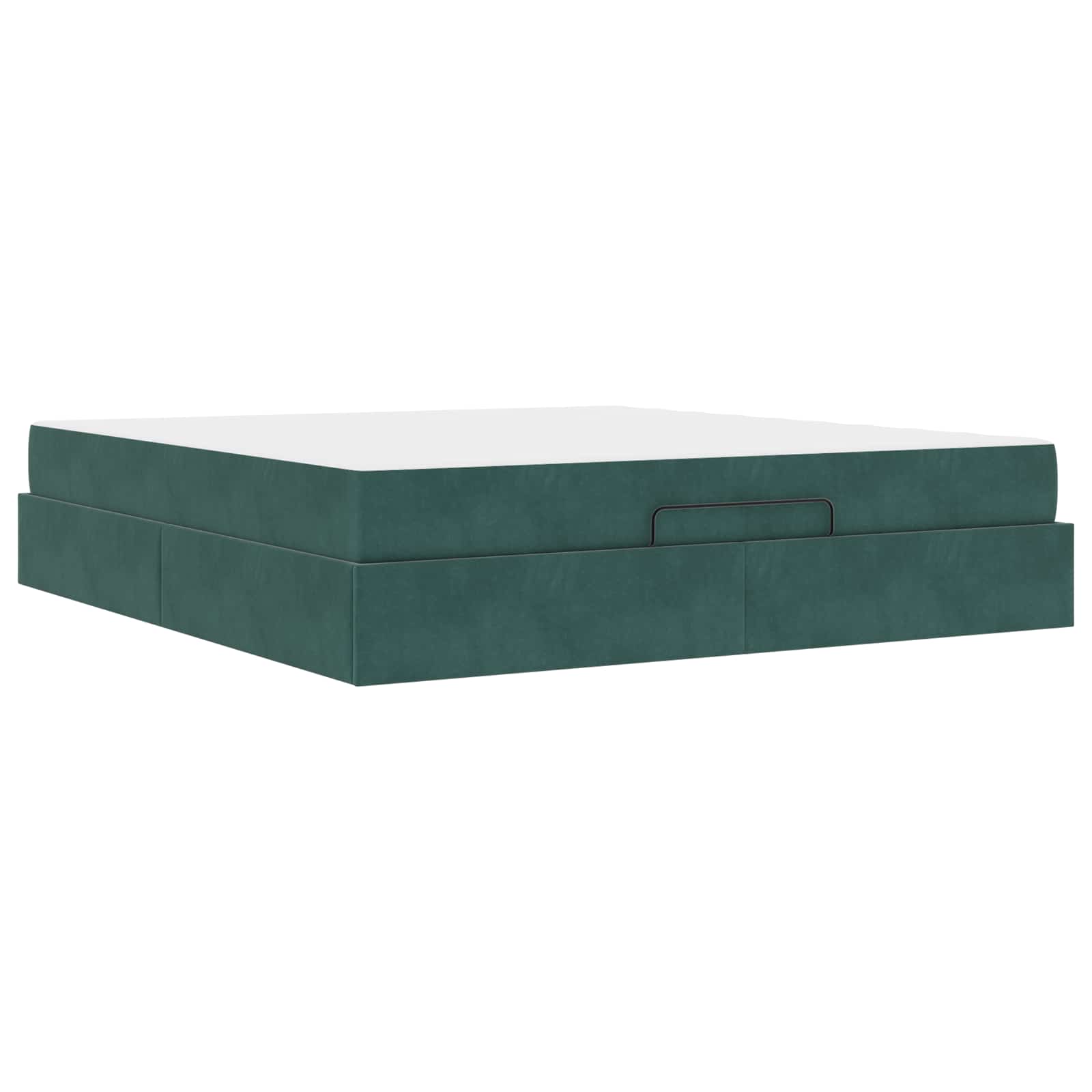 Cadre de lit avec matelas 2 pcs Vert Velours - XIOS