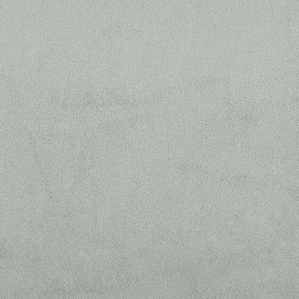 Cadre de lit Gris clair 200 x 200 cm Velours - XIOS