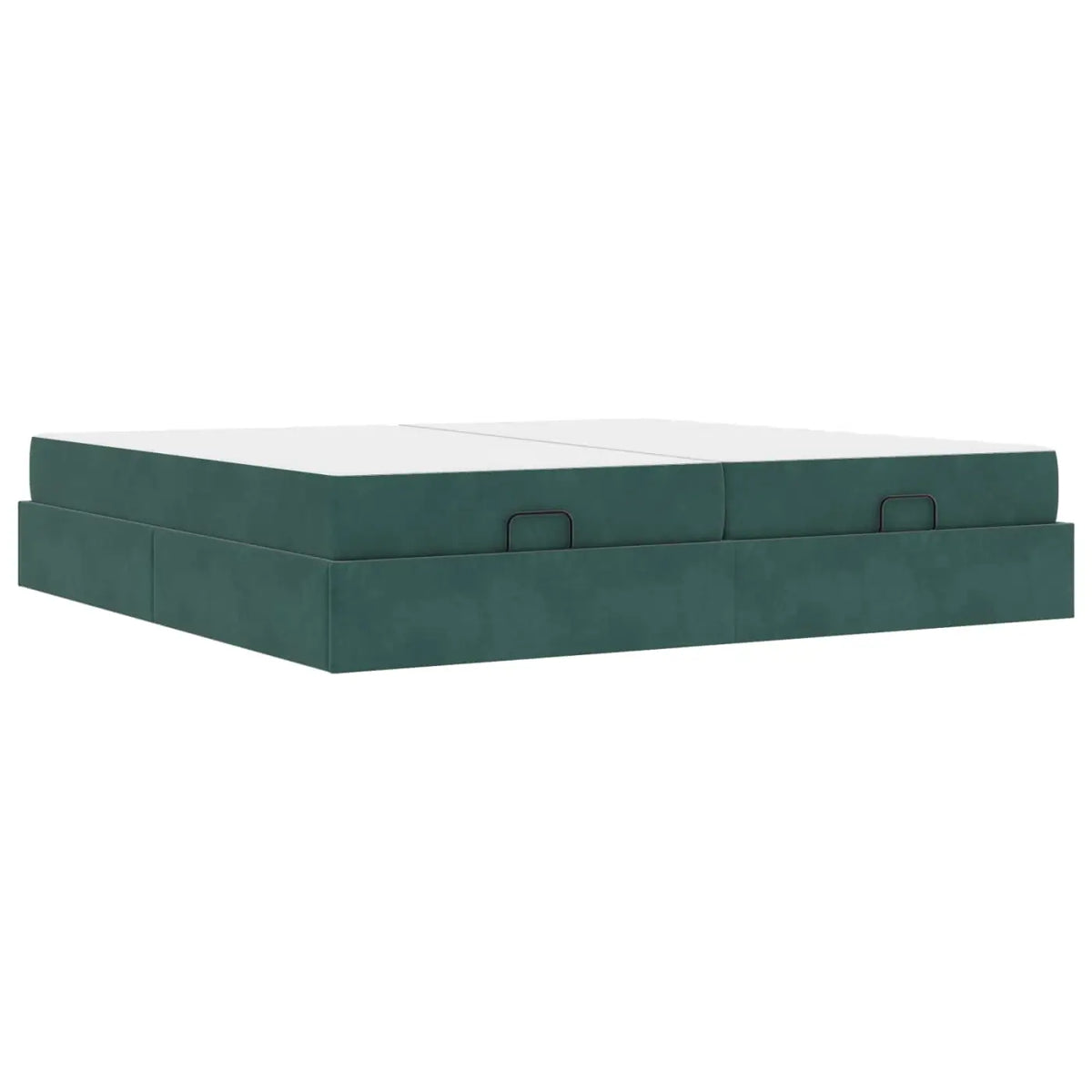 Cadre de lit avec matelas 2 pièces Vert Velours - XIOS