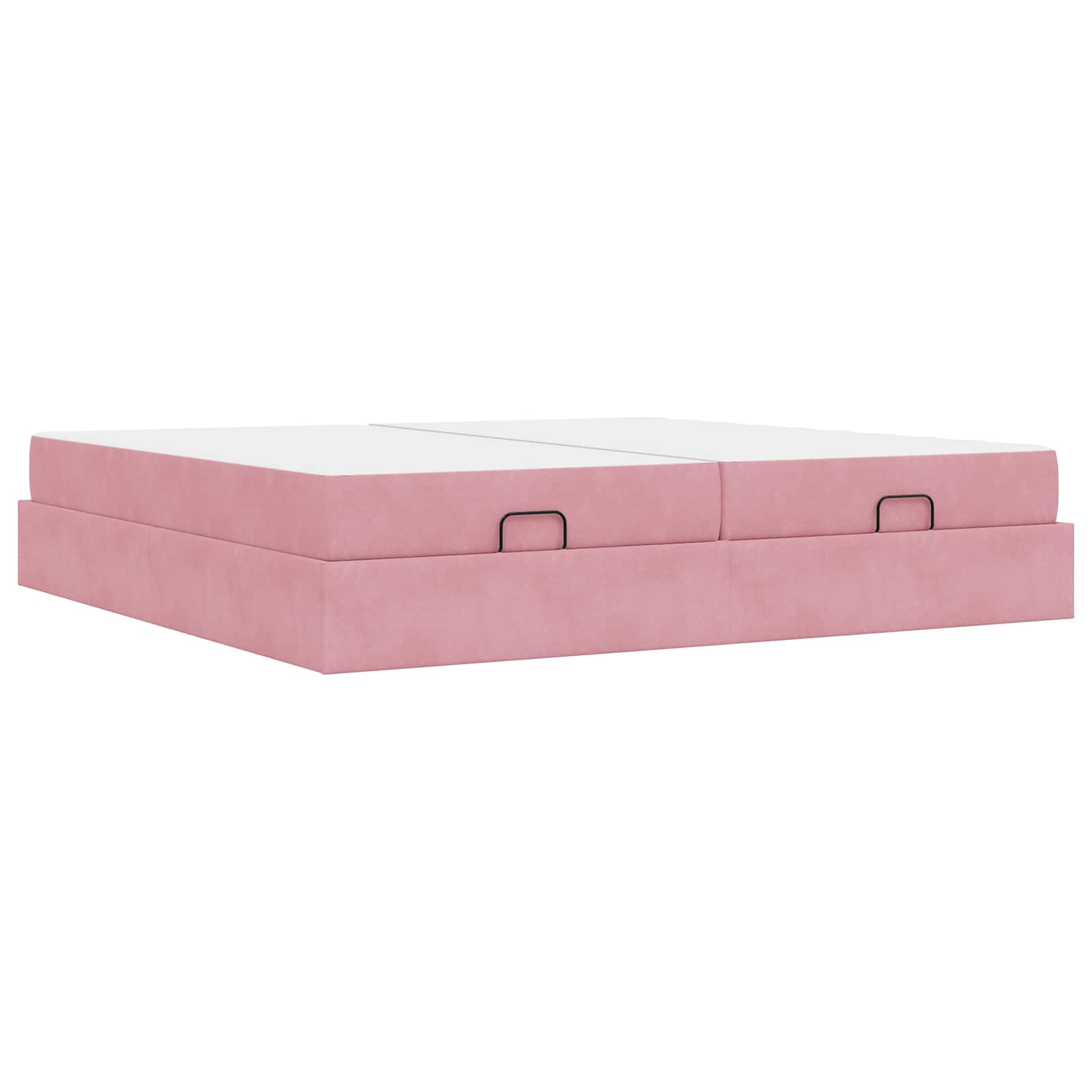Cadre de lit avec matelas avec matelas 2 pcs Rose Velours - XIOS