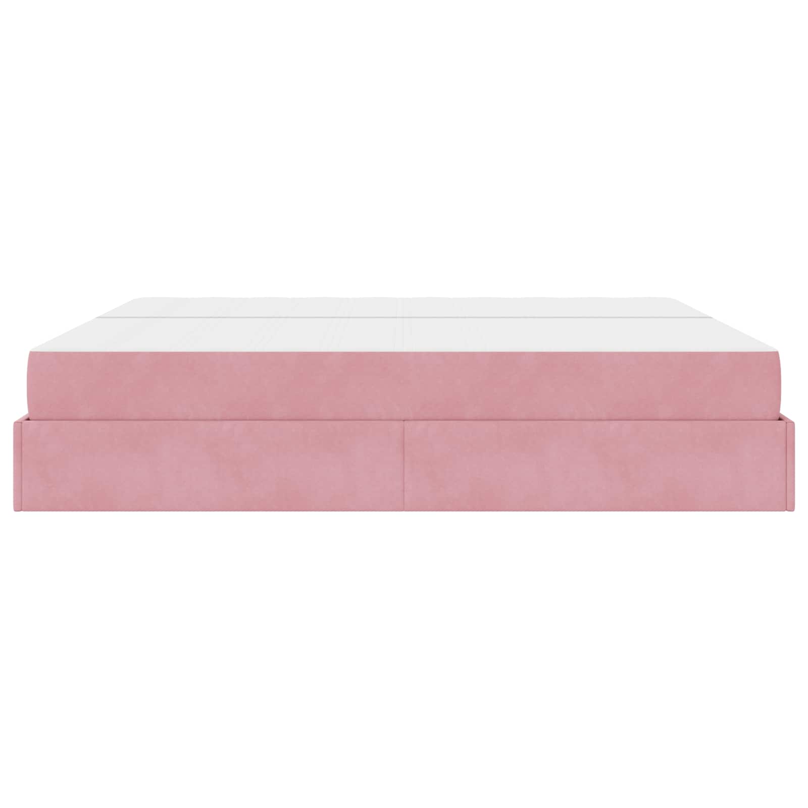 Cadre de lit avec matelas avec matelas 2 pcs Rose Velours - XIOS