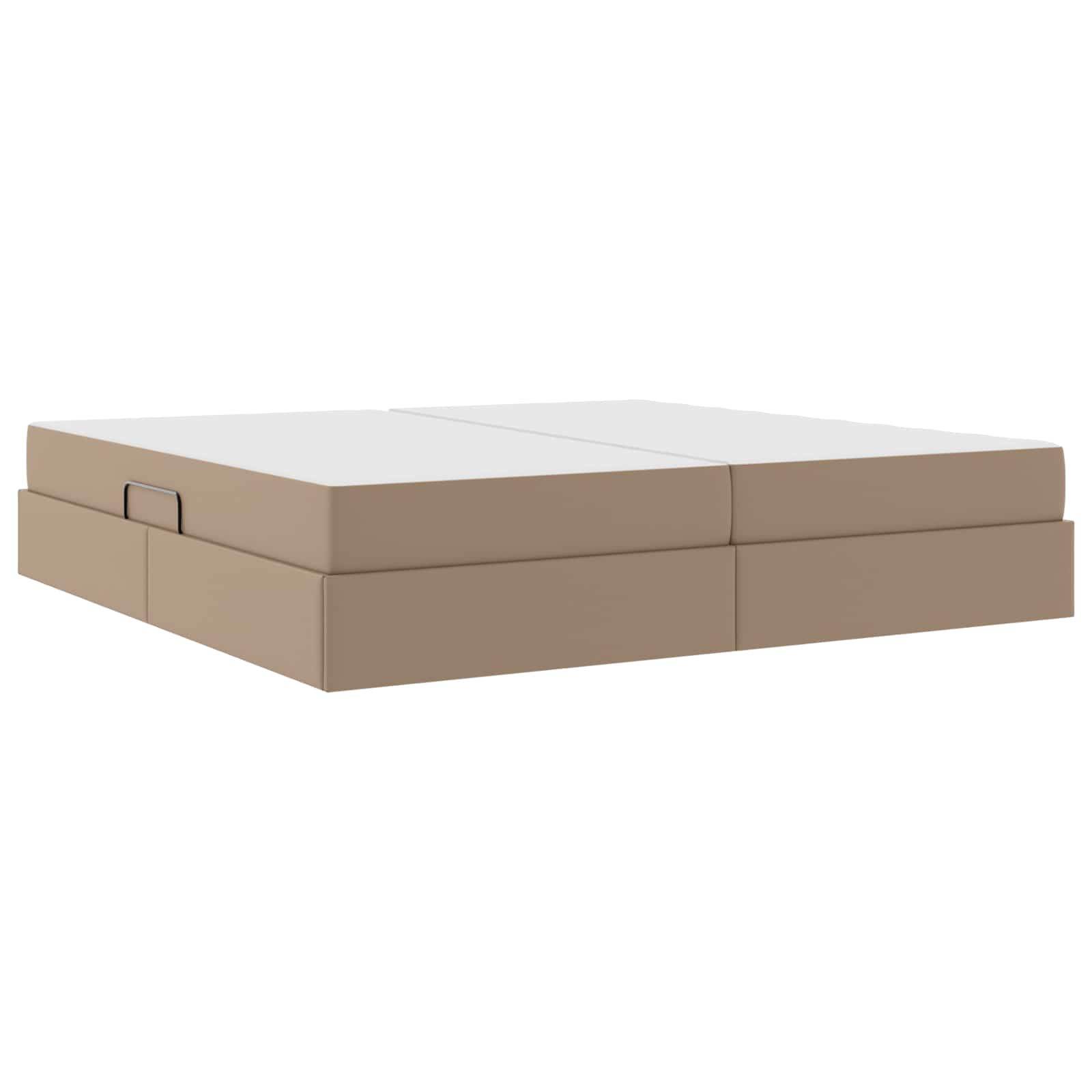 Lit avec rangement et matelas 2 pcs Cappuccino Cuir - XIOS