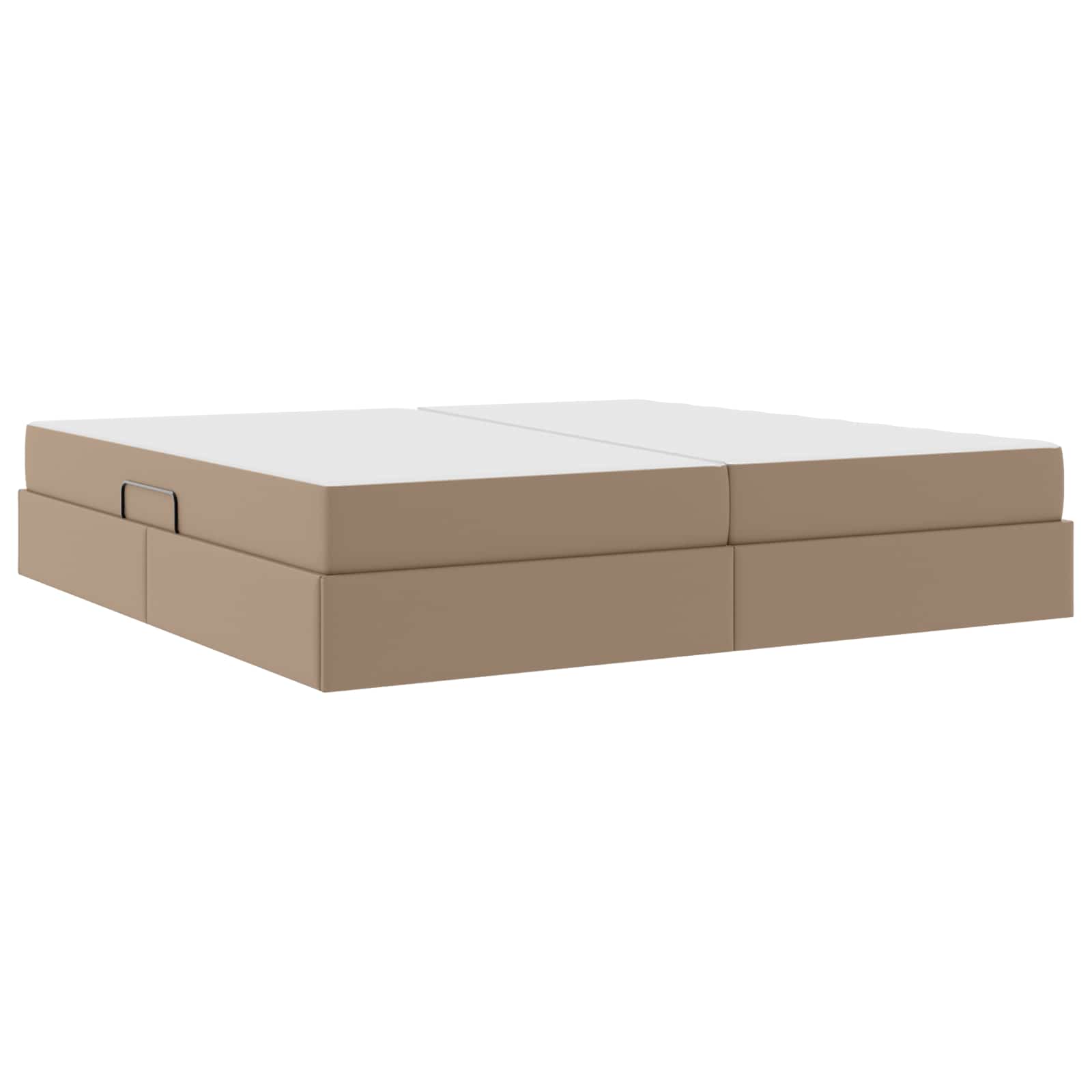Lit avec rangement et matelas 2 pcs Cappuccino Cuir - XIOS