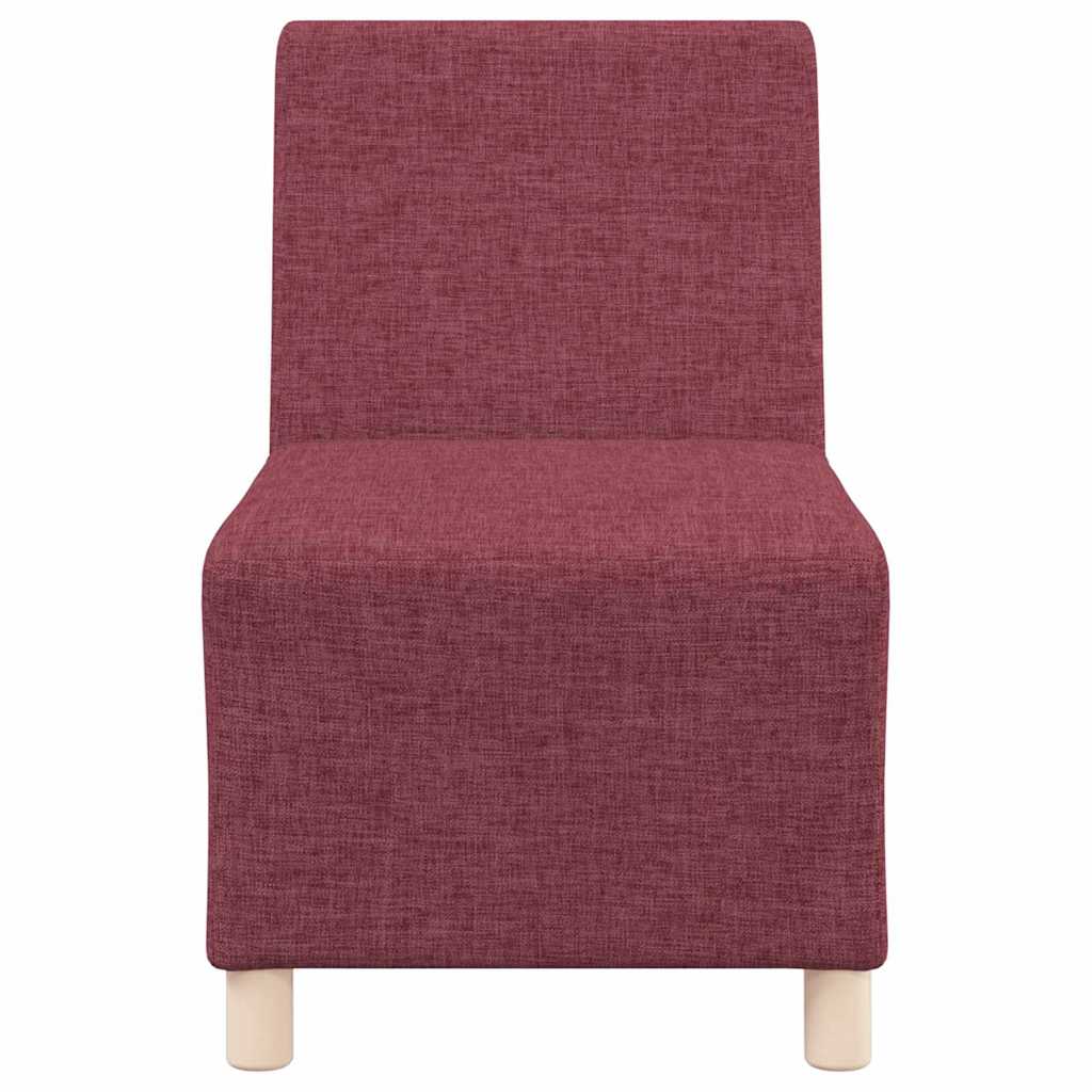 Unité de Sofa Modulaire Sans Accoudoirs 2 pcs Rouge - XIOS