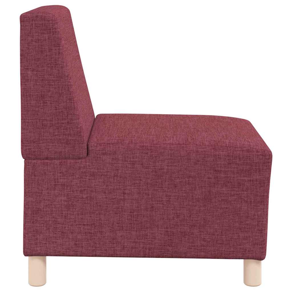 Unité de Sofa Modulaire Sans Accoudoirs 2 pcs Rouge - XIOS