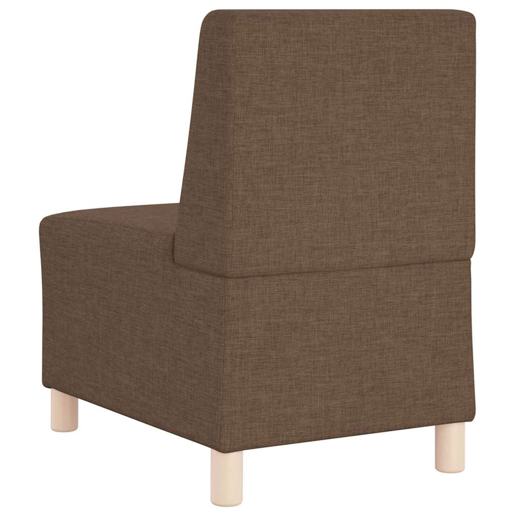 Unité de Sofa Modulaire Sans Accoudoirs 2 pcs Marron - XIOS
