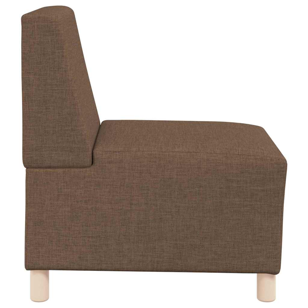 Unité de Sofa Modulaire Sans Accoudoirs 2 pcs Marron - XIOS