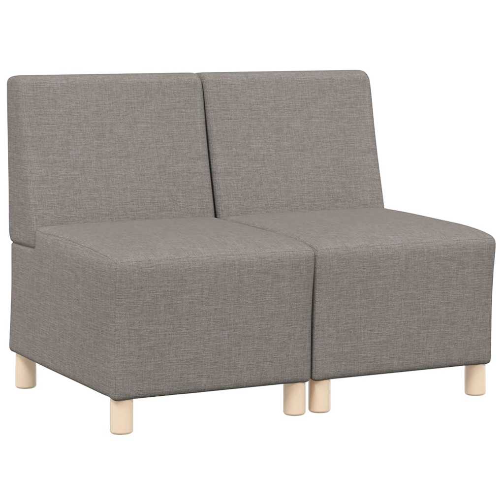 Unité de Sofa Modulaire Sans Accoudoirs 2 pcs Taupe - XIOS